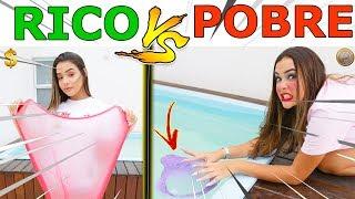 RICO VS POBRE FAZENDO AMOEBA  SLIME #10