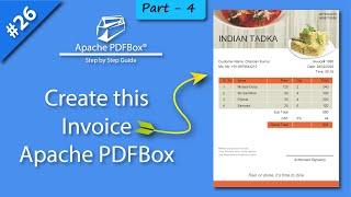 Apache PDFBox Invoice Tutorial Pdfbox Invoice Example Apache Pdfbox Invoice Example Part - 4