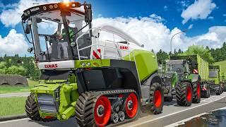 Häcksel-Start mit dem CLAAS JAGUAR 990 Terra Trac Grünroggen-Ernte  FARMING SIMULATOR 22 13