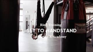 Lern den L-Sit bis Handstand im FLOW an den AKROBATIKRINGEN Ring-Workout für Fortgeschrittene