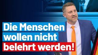 Die Menschen wollen nicht von der Politik belehrt werden Dirk Brandes - AfD-Fraktion im Bundestag