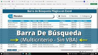 Trucos Ocultos de Excel Cómo Hacer una Barra de Búsqueda Multicriterio Sin VBA