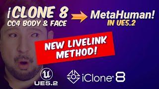 How to livelink a CC4 character in iClone 8 to a MetaHuman in UE5.2 LINK MOVED SEE DESCRIPTION