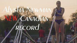 Alysha Newman sets NEW Canadian pole vault record 4.76m