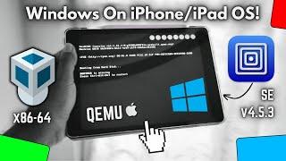 UTM SE PC QEMU Emulator Run Windows x86-64 on iPhoneiPad Test