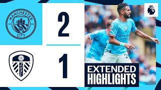 EXTENDED HIGHLIGHTS  Man City 2-1 Leeds United  Gundogan brace in 10th straight Premier League win