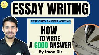 Essay Writing  How to Write a Good Essay  Tricks and Tips #exampreparation #CDPO