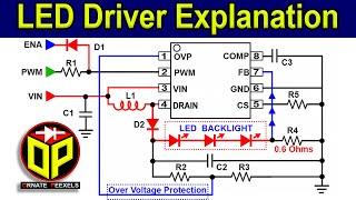 LED TV Repair  No Light on the Screen LED Driver Circuit Explanation OB33510CP IC Datasheet