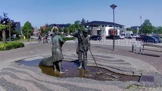 Eidersperrwerk + St  Peter Ording  Schleswig Holstein  Germany