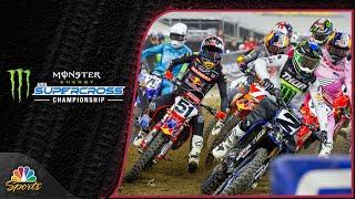Supercross 2024 Top crashes bashes and passes of season so far  Motorsports on NBC