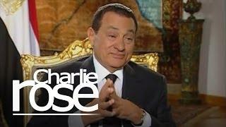 Hosni Mubarak President of Egypt  Charlie Rose