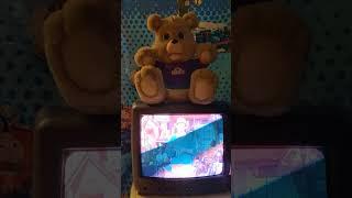 Tv Teddy interacting with a DVD