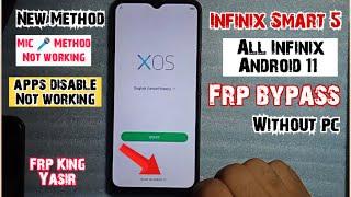 Infinix Smart 5 Frp Bypass Android 11  All Infinix Android 11 Google Account unlock  Smart 5 frp 