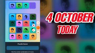 4 October Major puzzle durov Solved Today  Major Daily combo card 4 October Major puzzle duro