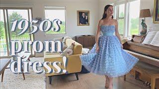 I Made a 1950s Prom Dress  Vintage Inspired Gown DIY