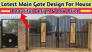 Beautiful Simple Main Gate Design  iron Pipe Gate Design 