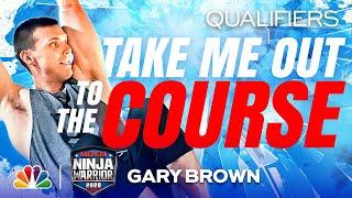 Former Giant Gary Brown Goes for a Home Run on the Course - American Ninja Warrior Qualifiers 2020