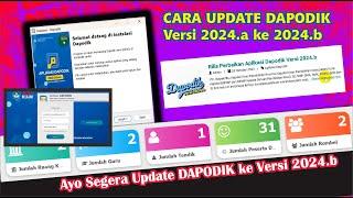 Cara Update Perbaruan Aplikasi Dapodik versi 2024.a  ke Versi 2024.b
