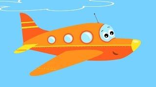 САМОЛЕТ - Развивающая веселая песенка мультик для детей малышей про вертолет ракету