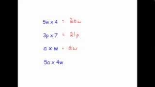 Multiplying Algebraic Terms - Corbettmaths