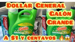 Wow GALÓN GRANDE DE GAIN POR $1 y centavos DOLLAR GENERAL