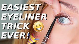 Eyeliner Trick For Hooded Downturned Aging Eyes  Quick EASY Eye Lift