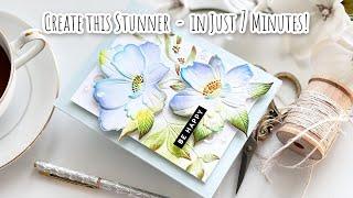 CREATE This PRETTY Card in MINUTES and its a Super EASY  Simon Says Stamp Sunny Vibes Release