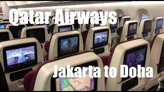 An Awesome Flight Crew. Qatar Airways Jakarta to Doha Economy Class