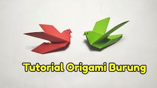 Tutorial Melipat Origami Bentuk Burung  Origami Bentuk Hewan