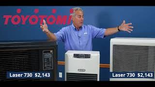 Toyotomi direct vent heaters - walk around trailer