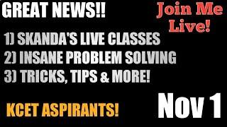 Great News For KCET Aspirants Join My Live Classes  Connect Better With Me  #358