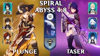 Navia Plunge & Raiden Taser. Spiral Abyss 4.8. Genshin Impact 4.8