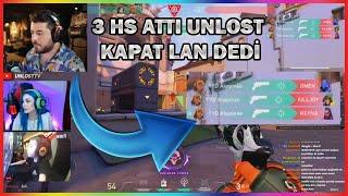 UNLOST MELİHE KAPAT LAN BİLGİSAYARI DİYOR ŞERİFLE 3 TANE HS ATTI VALORANT