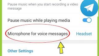 Telegram  Microphone for voice messages  Built-In & Headset if connected