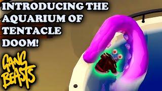 GANG BEASTS UPDATE THE AQUARIUM OF TENTACLE DOOOOOOOM Local Versus Gameplay