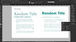 InDesign Basics - Installing Adobe Typekit Fonts