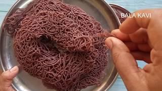 ராகி இடியாப்பம் RAGI IDIYAPPAMRagi Nool Puttu Recipeமிருதுவான கேழ்வரகு மாவு இடியப்பம் செய்முறை