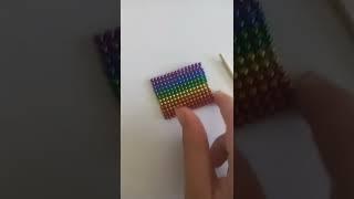 How to make flag from magnetic balls