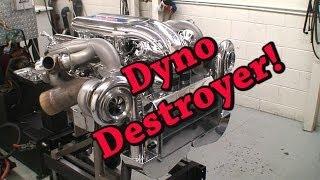 Dyno Destroyer  2200 HP Mirror Turbo Chevy 632 BBC.  Nelson Racing Engines.  NRE TV Episode 203.