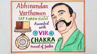 Veer Gatha Project DrawingGallentary Award Winner DrawingFighter Pilot Abhinandan Varthaman post