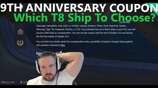 Anniversary Coupon - Which T8 Ship To Choose?