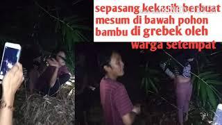 VIRAL SEPASANG KEKASIH BERBUAT MESUM DI KEBUN DI GREBEK WARGA SETEMPAT