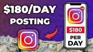 Earn $180 Per Day Posting on Instagram *NEW*  How To Make Money On Instagram Posting Stock Images