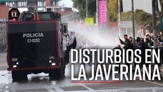 Protestas en Bogotá ESMAD entra a las universidades Javeriana y Distrital - El Espectador