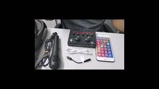 v8 sound card mobile live setup Facebook liveYouTube tiktokonline