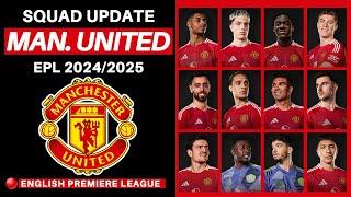 SUMMER TRANSFER Manchester United Squad 2024 - English Premier League 20242025