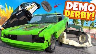 I Created CHAOS with This DEMO DERBY MOD in BeamNG Drive Crashes