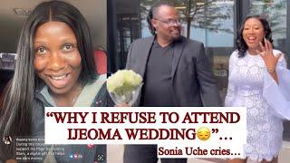 SONIA UCHE FINALLY CAME  LIVE ON FACEBOOK TO EXPLAIN WHY SHE DIDNT GO TO IJEOMA WEDDING IN USA