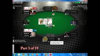Winning of PokerStars online Holdem Bounty Tournament 22$ Part 3 of 19.
