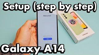 Galaxy A14 How to Setup step by step